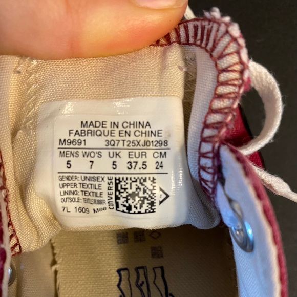 Maroon Converse - Picture 4 of 5